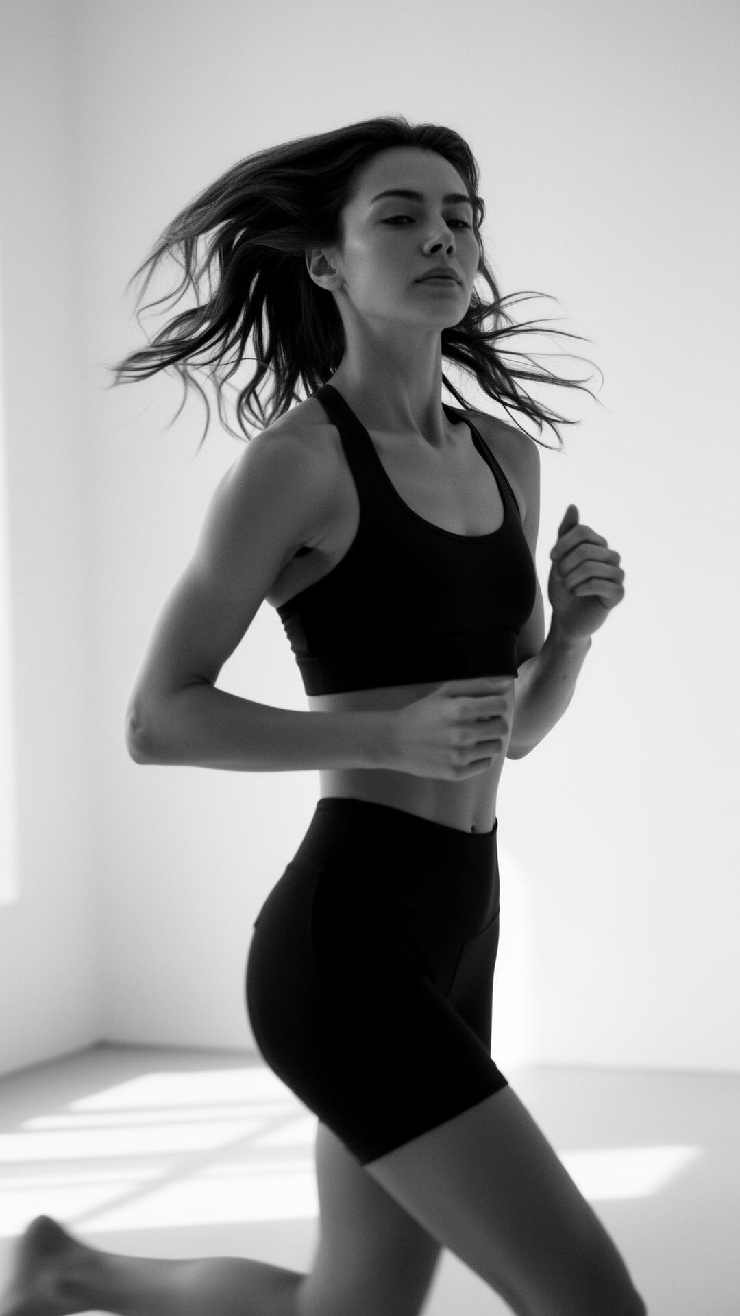 In motion